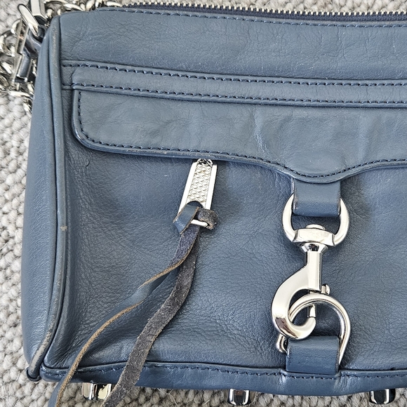 Rebecca Minkoff Mini M.A.C. blue with silver hardware - Picture 3 of 6